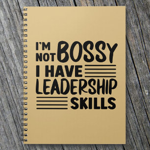 Cuaderno No soy Bossy Funny Quote Office