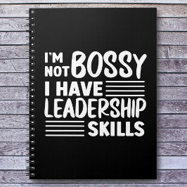 Cuaderno No soy Bossy Funny Quote Office