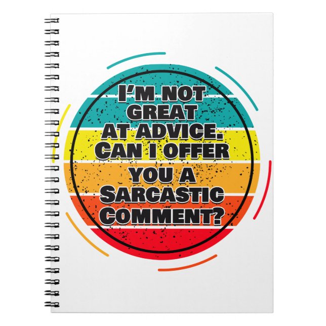 Cuaderno No Soy Excelente En Consejos. ¿Puedo Ofrecerle Un  (Frente)