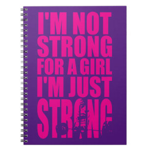 Cuaderno No soy fuerte para un Chica - solo soy fuerte