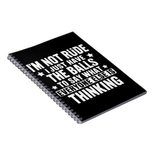 Cuaderno No soy grosero, divertido dicho humorístico humorí