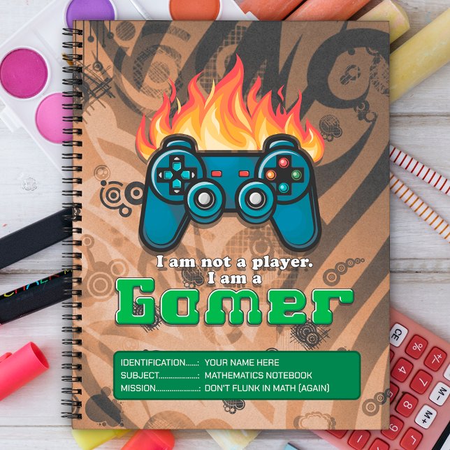 Cuaderno No soy jugador, soy personalizado de controlador d (Subido por el creador)