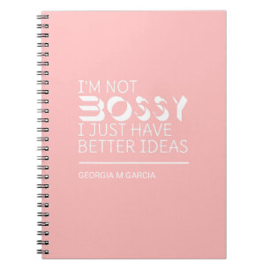 Cuaderno No Soy Mandona Me Gustan Más Mis Ideas Nombre Pers