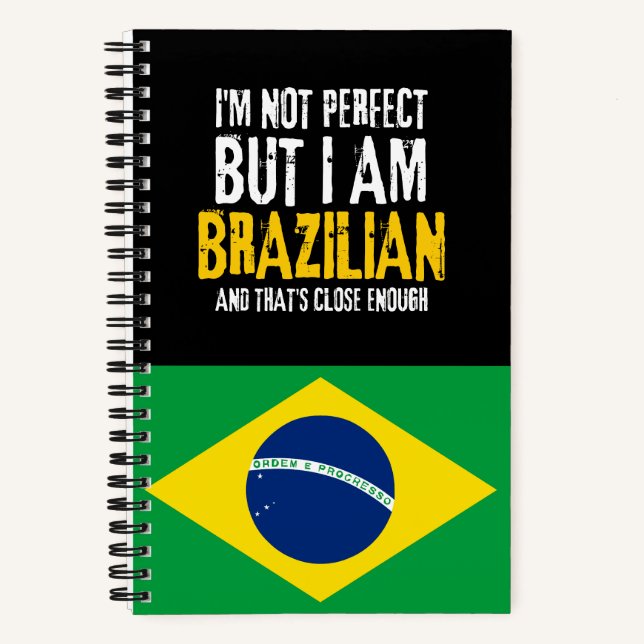 Cuaderno No soy perfecta, pero soy brasileña (Anverso)