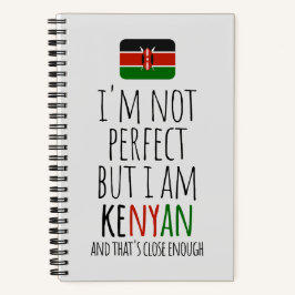 Cuaderno No soy perfecta, pero soy keniana de Kenya Noteboo