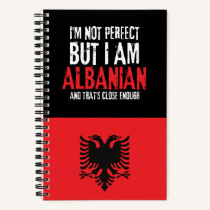 Cuaderno No soy perfecto, pero soy albanés de Albania