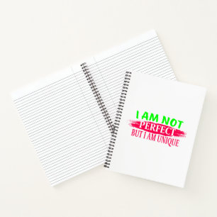 Cuaderno No soy perfecto, pero soy único