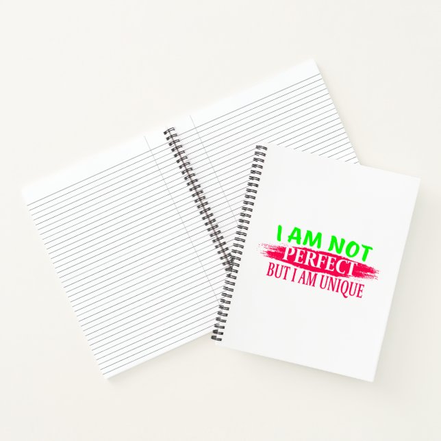 Cuaderno No soy perfecto, pero soy único (Interior)