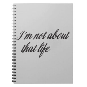Cuaderno No soy sobre esa vida