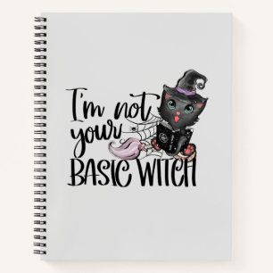 Cuaderno No soy tu bruja básica - gato negro