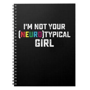 Cuaderno No Soy Tu Chica Neurotípica Conciencia del Autismo