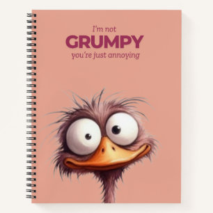 Cuaderno No soy un bloc de notas en espiral gruñón