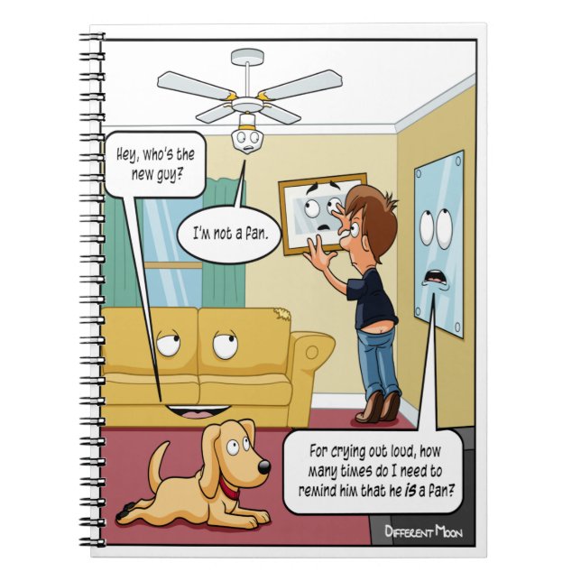 Cuaderno No soy un fan Punny Notebook (Frente)