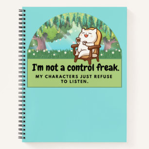 Cuaderno No soy un fanático del control: Cómic de un escrit