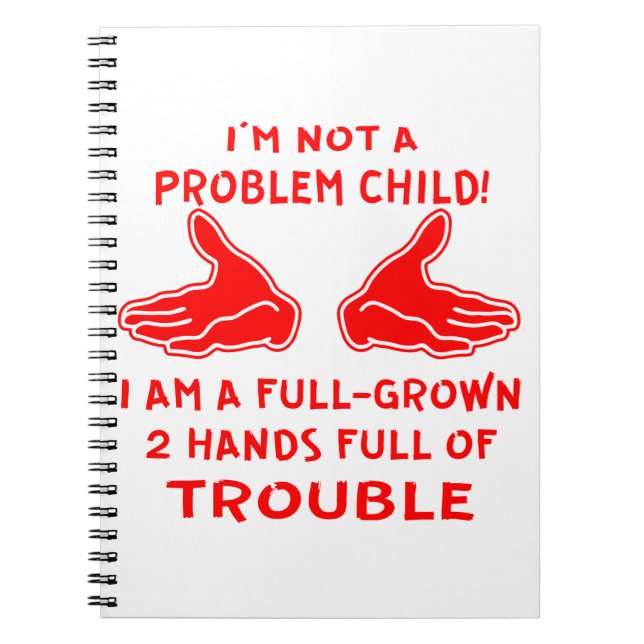 Cuaderno No soy un niño problemático, soy un niño de pleno  (Frente)