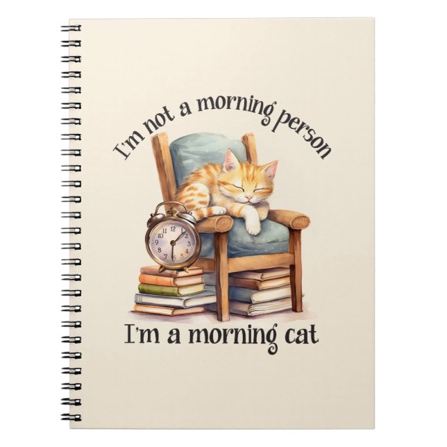 Cuaderno No soy una persona matutina (Frente)