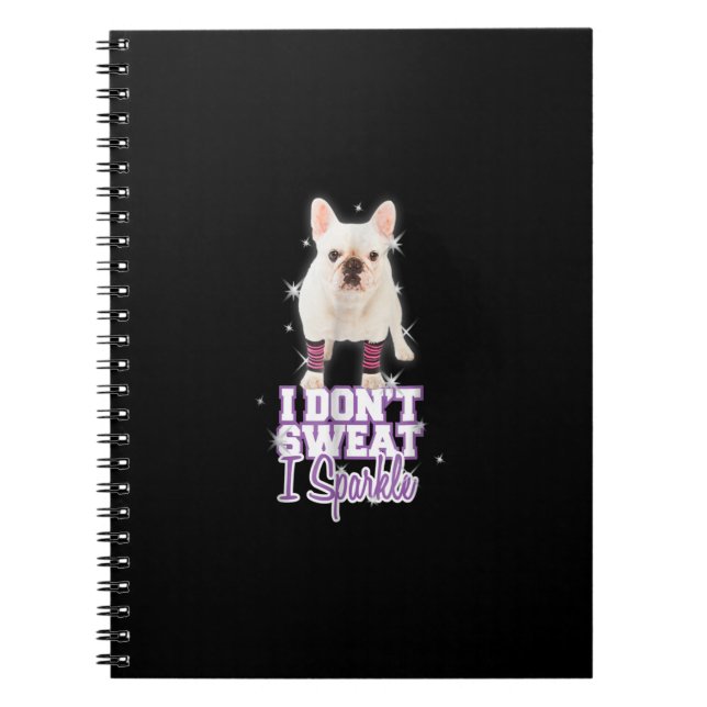 Cuaderno no sudo, soplo | regalo de bulldog francés (Frente)