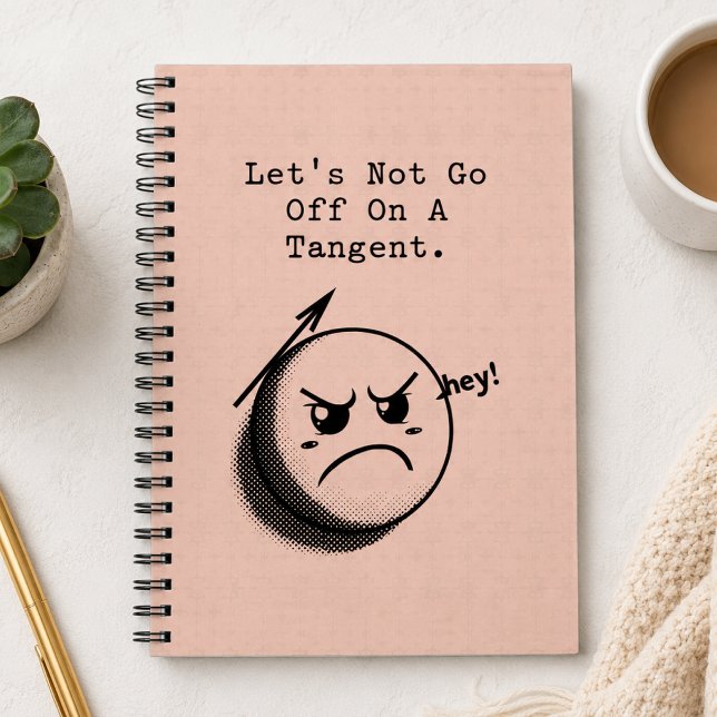 Cuaderno No te desvíes del tema Expresión divertida de mate (Subido por el creador)