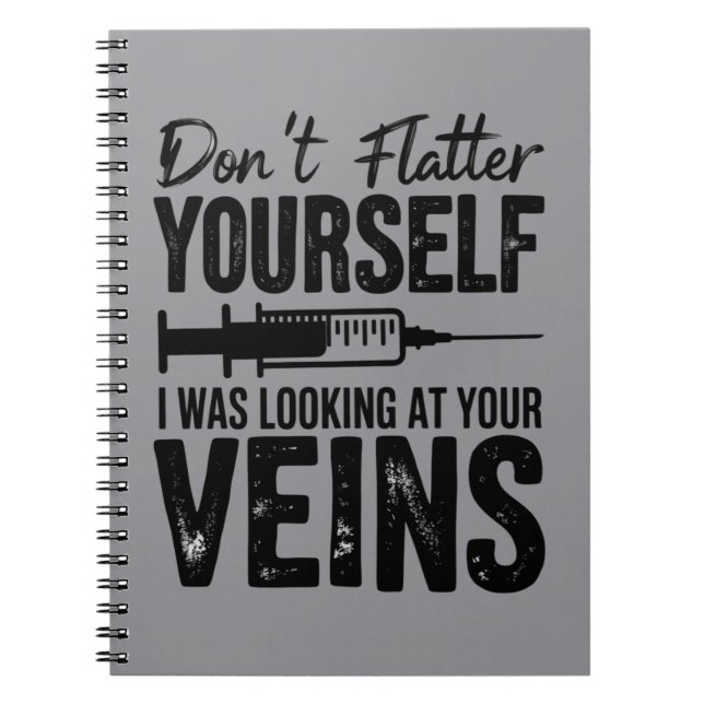 Cuaderno No te halagues yo estaba mirando tus venas (Frente)