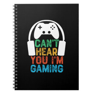 Cuaderno No te oigo, estoy jugando