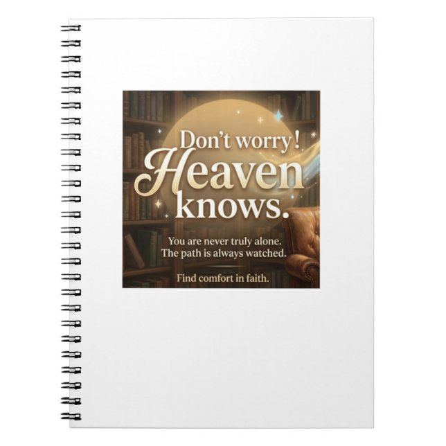 Cuaderno ¡No te preocupes! El cielo sabe  (Frente)