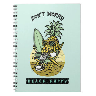 Cuaderno No te preocupes Playa Feliz – Piña Surfista Divert