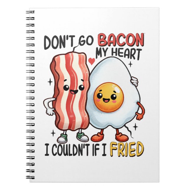 Cuaderno No te vayas tocino mi corazón (Frente)