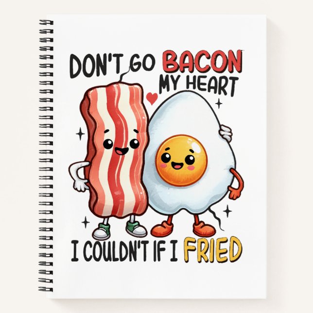 Cuaderno No te vayas tocino mi corazón (Anverso)