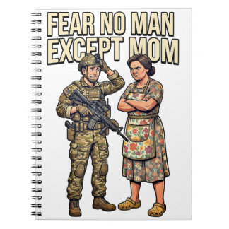 Cuaderno No Temas a Nadie Excepto a Mamá Militar 01
