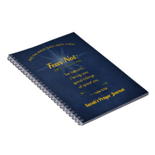 Cuaderno No temas Navidad 2026 Tipografía Dorada Escritura