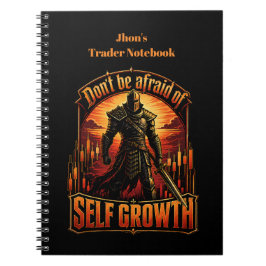 Cuaderno No Tengas Miedo de Caballero de Comercio de Crecim