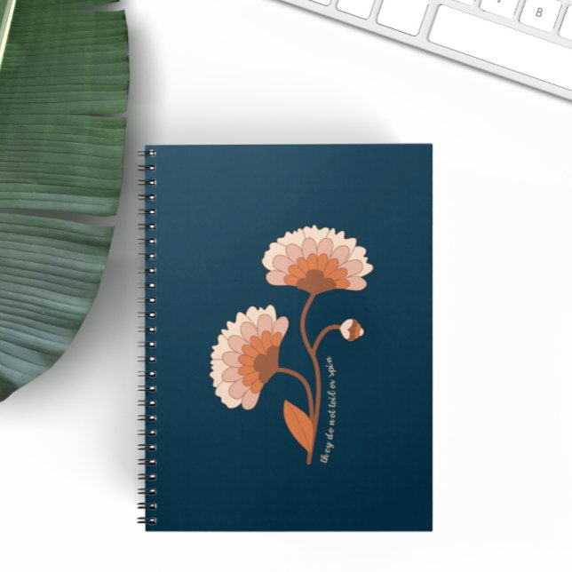 Cuaderno No tocan ni giran a la floral cristiana retro (Subido por el creador)