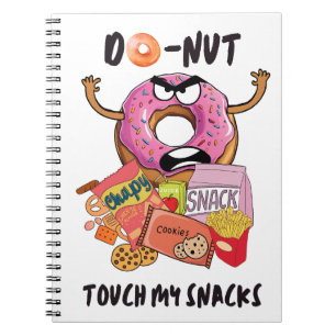 Cuaderno No tocar mis bocadillos