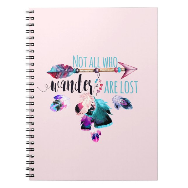 Cuaderno No Todos Los Que Se Deambulan Se Pierden El Wander (Frente)