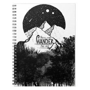 Cuaderno No todos los que WANDER pierden la cita del ilustr