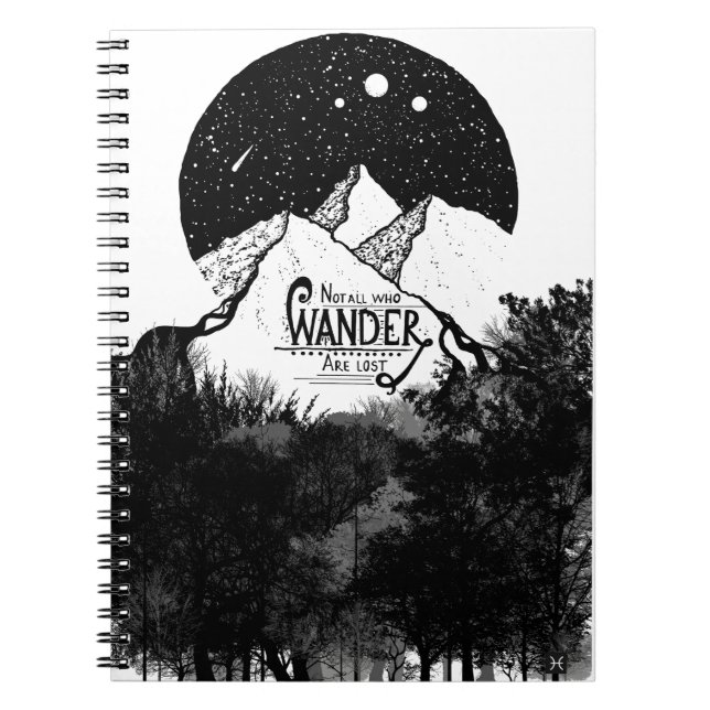 Cuaderno No todos los que WANDER pierden la cita del ilustr (Frente)