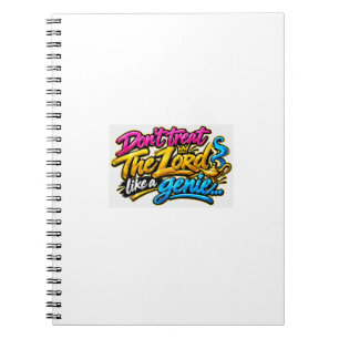 Cuaderno No trates al Señor como un genio
