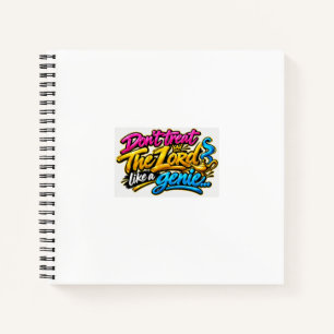Cuaderno No trates al Señor como un genio
