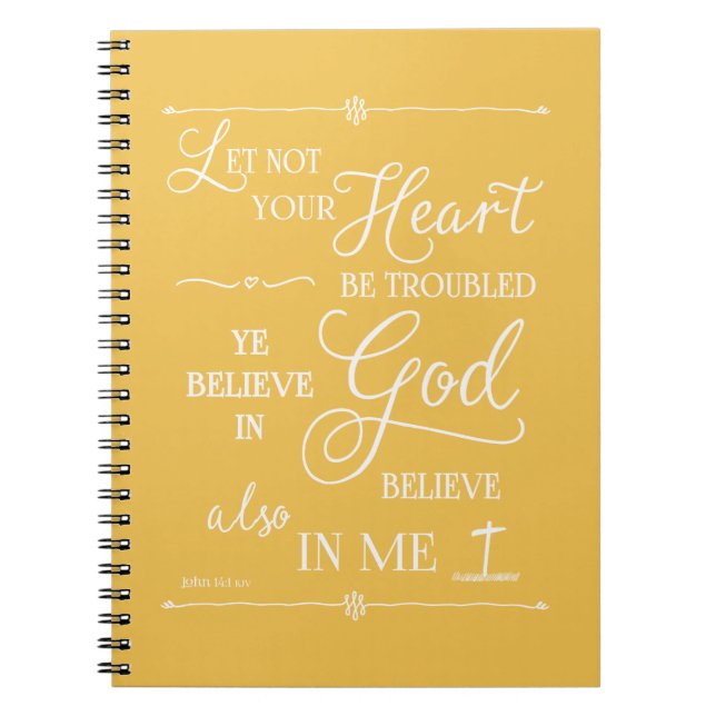 Cuaderno No turbe vuestro corazón (Frente)