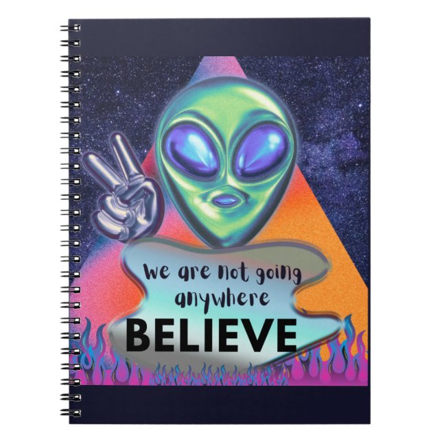 Cuaderno No vamos a ninguna parte creer (Frente)