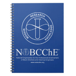 Cuaderno NOBCChE Nota de espiral azul - Logotipo blanco