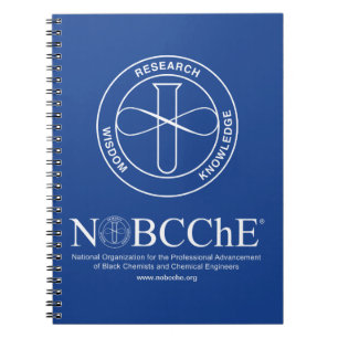 Cuaderno NOBCChE Nota de espiral azul - Logotipo blanco