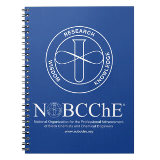 Cuaderno NOBCChE Nota de espiral azul - Logotipo blanco