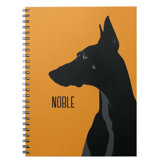 Cuaderno Noble Black Doberman (Frente)