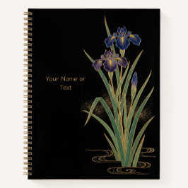 Cuaderno Noble Shoubu: El Estilo Maki-e Iris y Oro