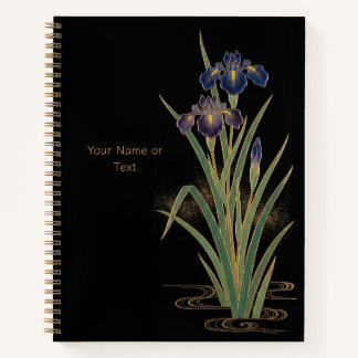 Cuaderno Noble Shoubu: The Maki-e Style Iris & Gold