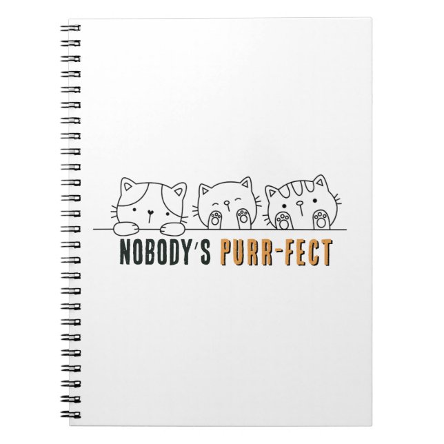 Cuaderno Nobody's Purr-fect (Frente)