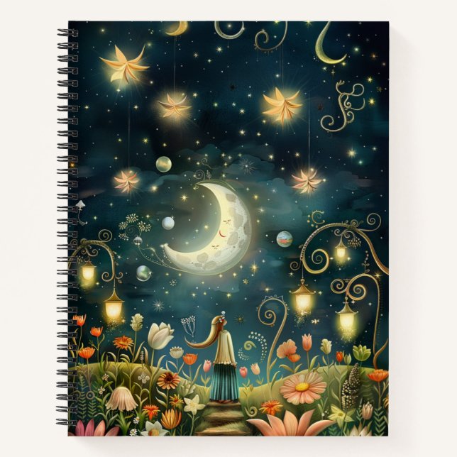 Cuaderno Noche caprichosa bajo las estrellas (Anverso)