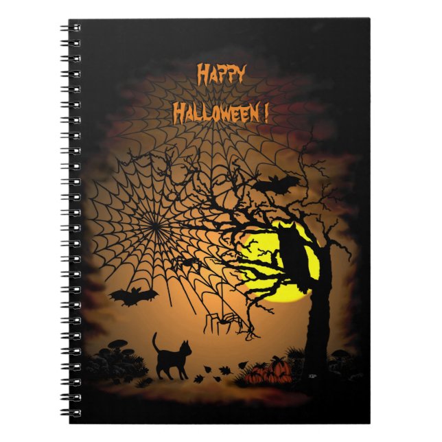 Cuaderno Noche de Halloween, ¡Feliz Halloween! (Frente)