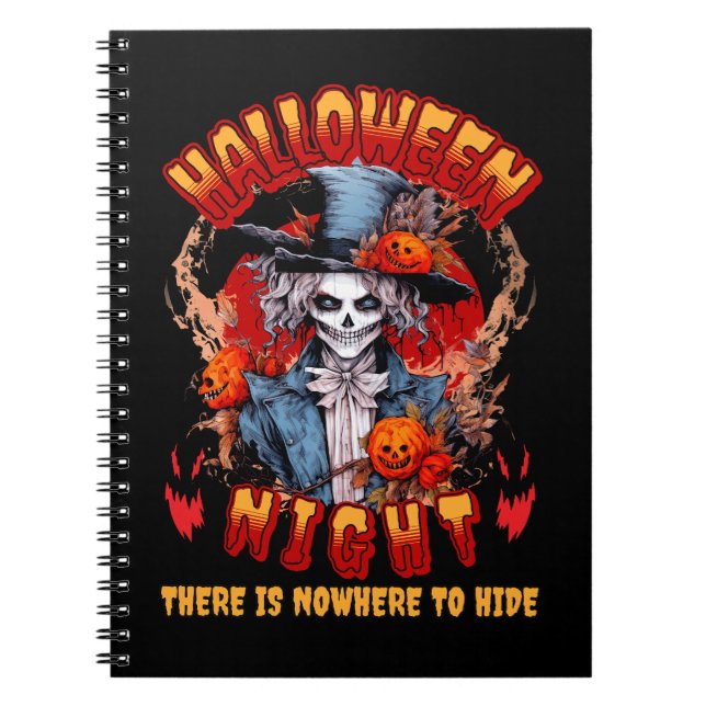 Cuaderno Noche De Halloween No Hay Ningún Lugar Para Escond (Frente)